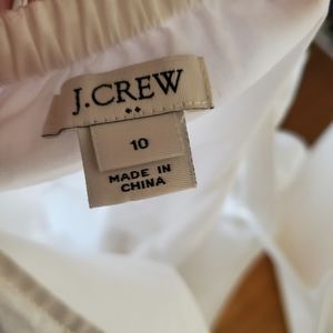 J. Crew White Overlay Dress
